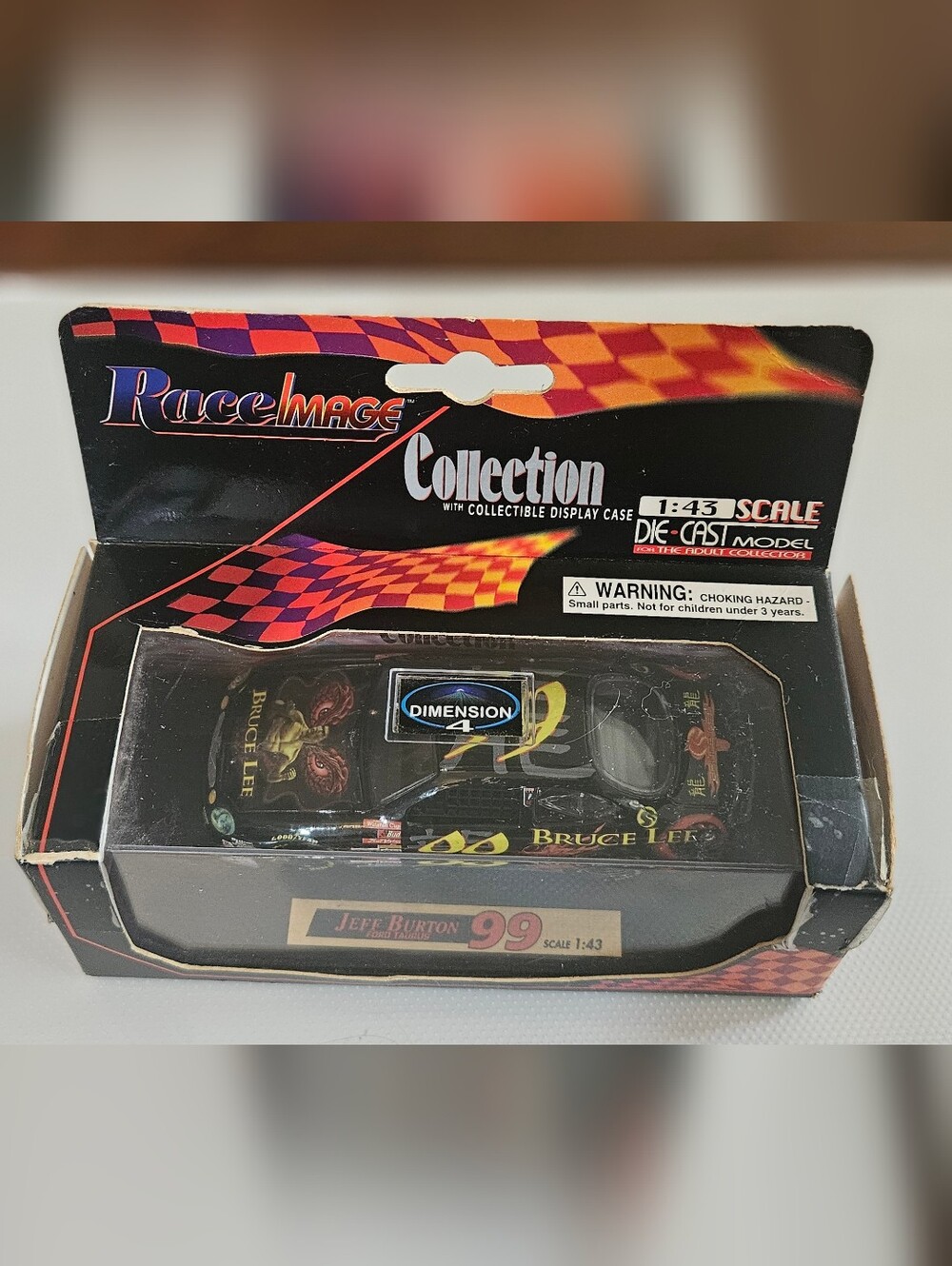 Dimension 4 Bruce Lee Collectible Die-Cast Car - Black & Yellow